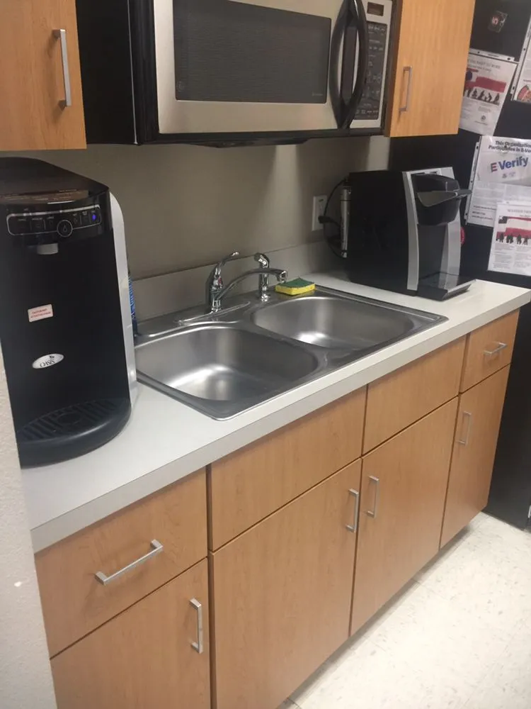 Clean, sanitised office break room maintained by Renaissance