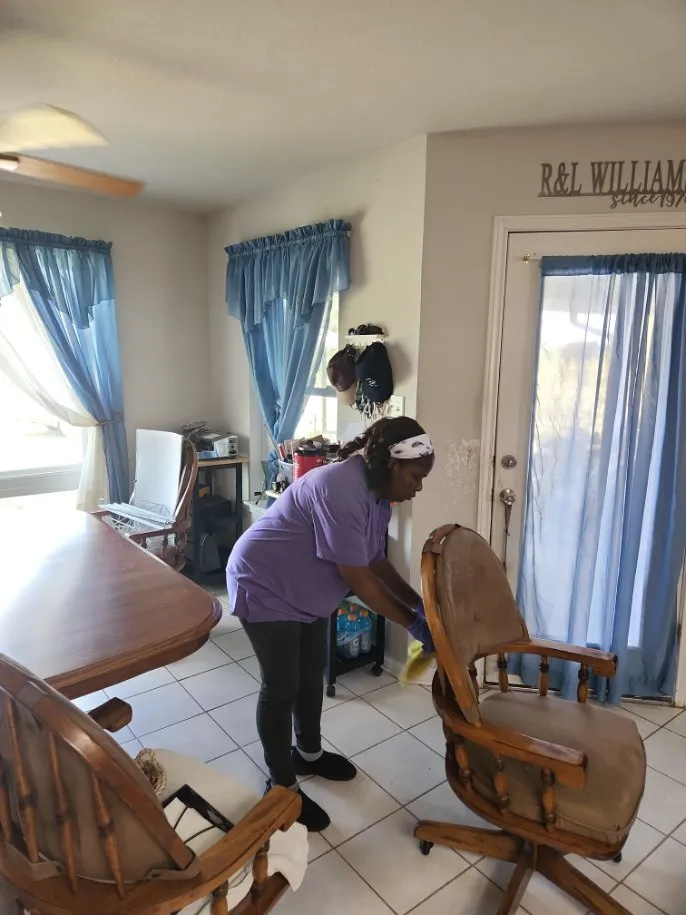 Renaissance team performing a deep clean